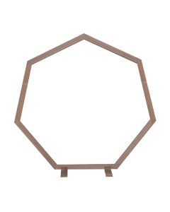 223cm Heptagon Wooden Arch Natural