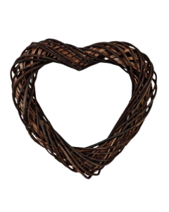 40cm Willow Heart Natural