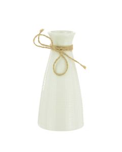 Ripple Ceramic Vase w/Tie 14cm