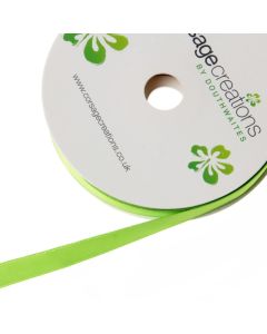 15mm Double Faced Satin - Lime Green (15mm x 20m)