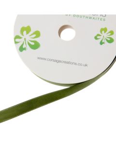 15mm Double Faced Satin - Moss Green (15mm x 20m)