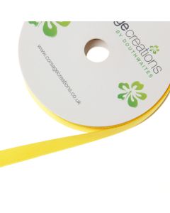 25mm Double Faced Satin - Yellow (25mm x 20m)