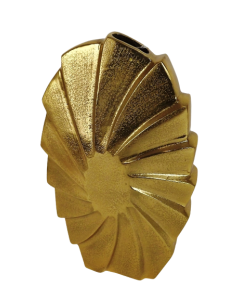 20 x 33cm Gold Swirl Vase