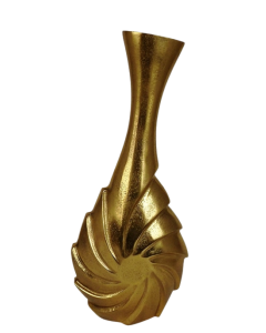 20 x 48 Gold Swirl Flower Vase