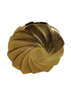 26.5 x 10cm Gold Swirl Vase