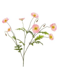 Poppy Spray 78cm Pink