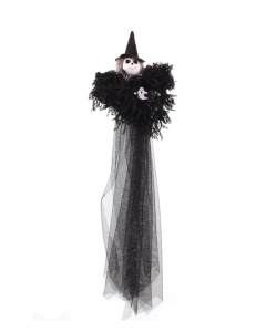 50cm Fabric Ghost Hanger Black
