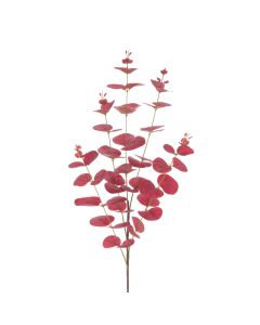 Eucalyptus W/Berries Spray 74cm Burgundy