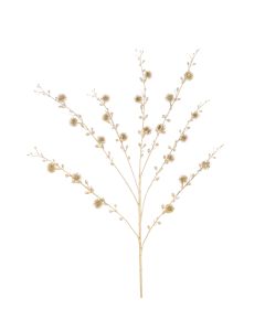Metallic Thistle Spray 80cm Gold
