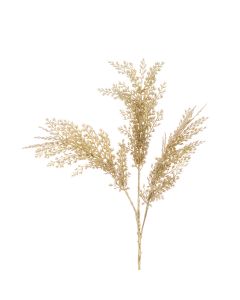 Metallic Mini Leaves Spray 64cm Gold