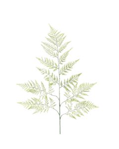 Sparkle Leather Fern Spray 78cm Green