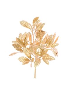 Metallic Citrus Leaf Bush 30cm Gold