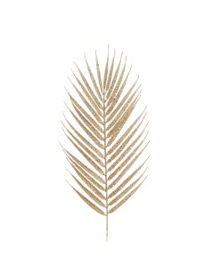 Glittered Fern Spray 53cm Gold