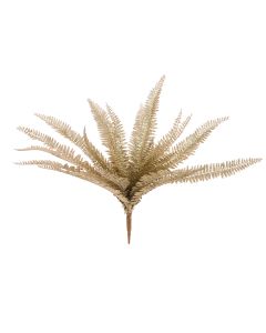 Glittered Boston Fern 51cm Gold