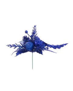 Glitter Bird Pick 21cm Dark Blue