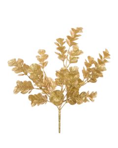 Glitter Eucalyptus Bush 34cm Gold