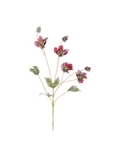 Snow Hellebore Spray Red/White 76cm