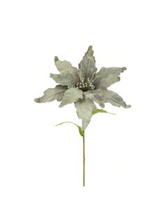 Lux Poinsettia Spray 62cm Grey