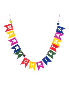 FELT Merry Christmas Garland