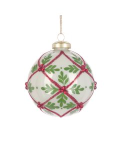 GLASS Tess Bauble 8cm