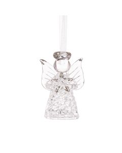 GLASS Angel Hanger 5cm W/Star