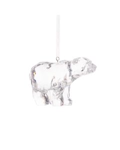 Clear Polar Bear Hanger 5cm