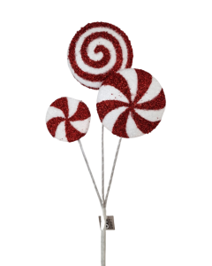 76cm Candy Spray Red/White