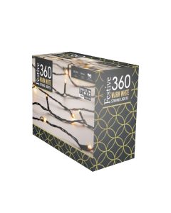 360 Multifunction Timer String Lights - Warm White