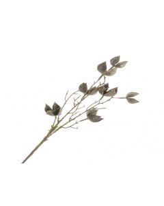 Mossed Cotton Husk Spray - Natural (65cm long, 7 heads)