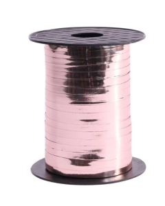 5mm x 250mtr Rose Gold Metallic Curling Ribbon