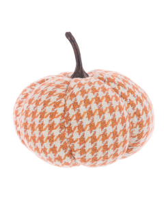 Fabric Houndstooth Pumpkin 20cm