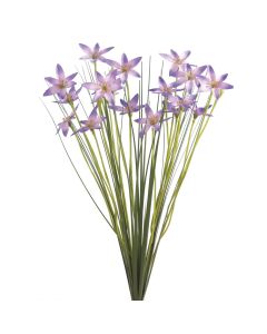 Star Flower W/Grass Purple 45cm