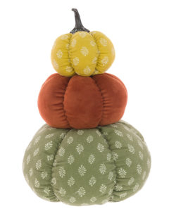 Autumn Fabric Pumpkin Stack 33cm