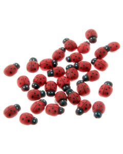 Ladybird Stickers - Red (2cm x 25pcs)