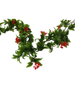 Plain Holly Garland (190cm)