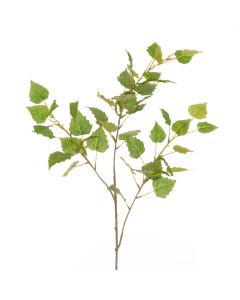 Birch Leaves Spray 99cm Green