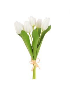 Fresh Touch PU Tulip Bundle x7 White/Green