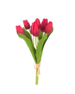 Fresh Touch PU Tulip Bundle x7 Red