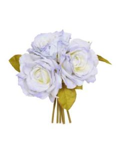 24cm Blue Open Rose Posy