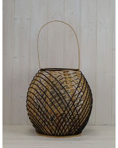 Large Bamboo Lantern Natural