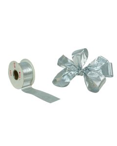 37mm x 25yds Silver Ribbon