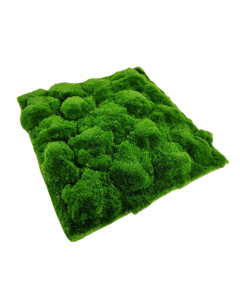 30cm Artificial Moss Tile - Green (30cm x 30cm)