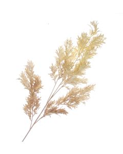 Mini Staghorn Leaf Spray - Cream/Brown (103cm long)
