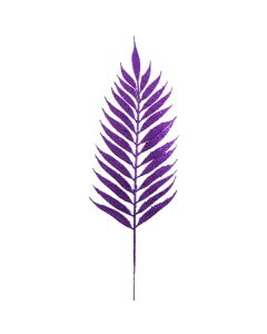 54cm Glittered Lady Fern Purple