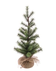 Pine Table Tree in Burlap 45cm