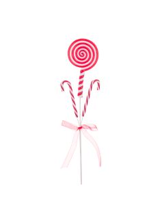 Candy Cane Lollipop Spray 47cm