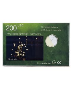 200 MLED String Light W/Timer