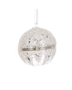 GLASS Locket Bauble 8cm