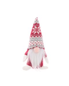 Knit Hat Mini Gonk 18cm Red/White