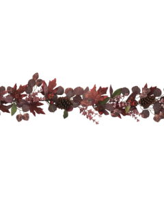 150cm Red Foliage/Cone/Berry Garland